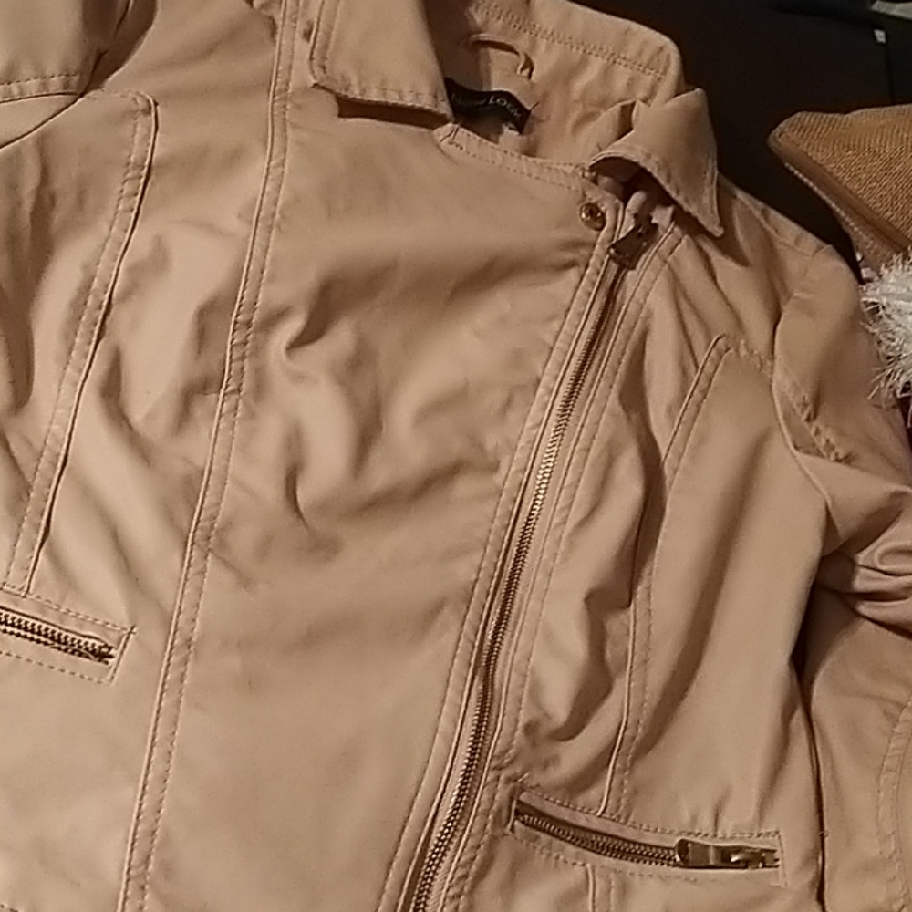 New Look Moto Medium Blush Jacket